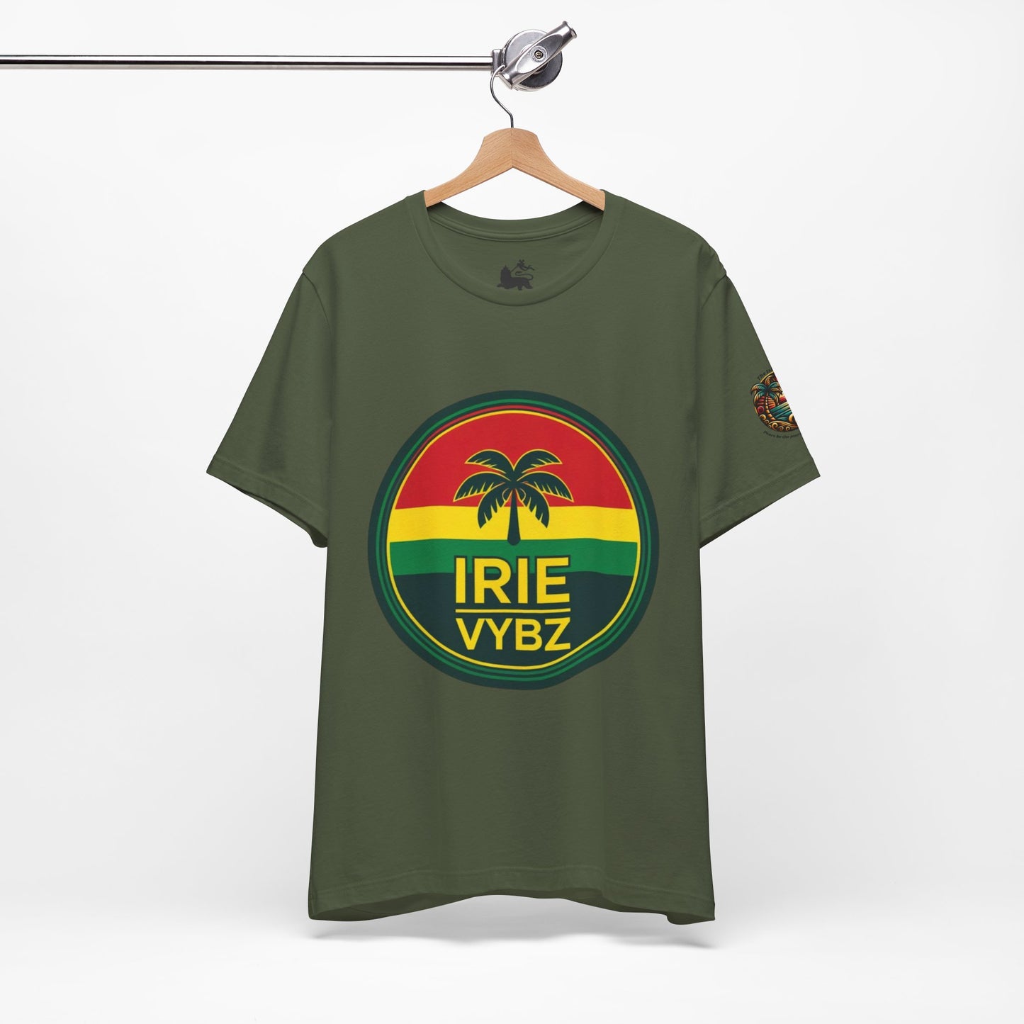 Irie Vybz Unisex Tee, Rasta Spirit Shirt, Beach Vibe Top, Reggae Music Gift, Summer Essentials, Casual Wear, Festival Apparel