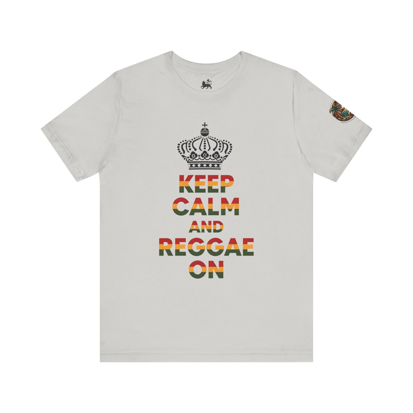 Reggae Music Unisex Tee - Keep Calm and Reggae On Design - The Island Rhythm