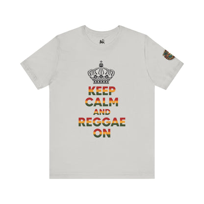 Reggae Music Unisex Tee - Keep Calm and Reggae On Design - The Island Rhythm