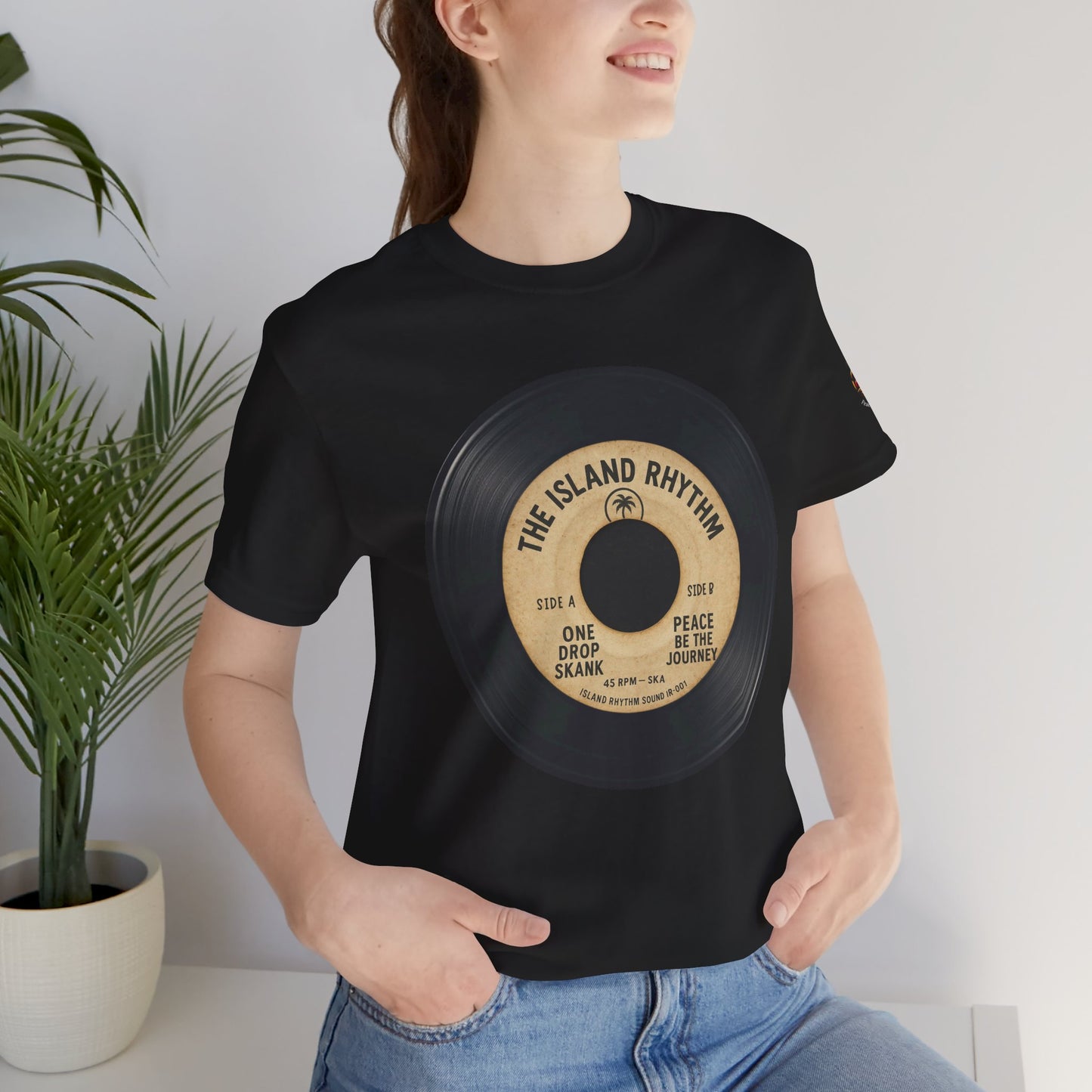 Vinyl Record Tee — The Island Rhythm Retro Music T‑Shirt - The Island Rhythm