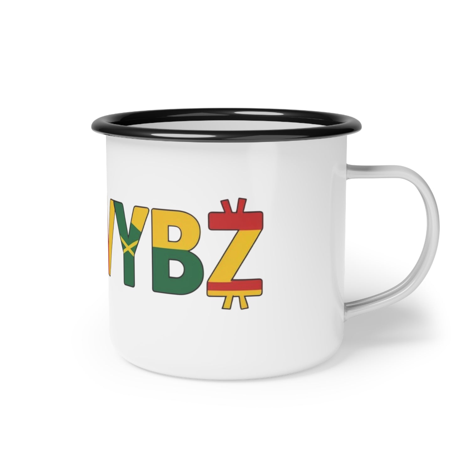 Camp Cup - Irie Vybz Enamel Mug for Relaxation and Peaceful Vibes
