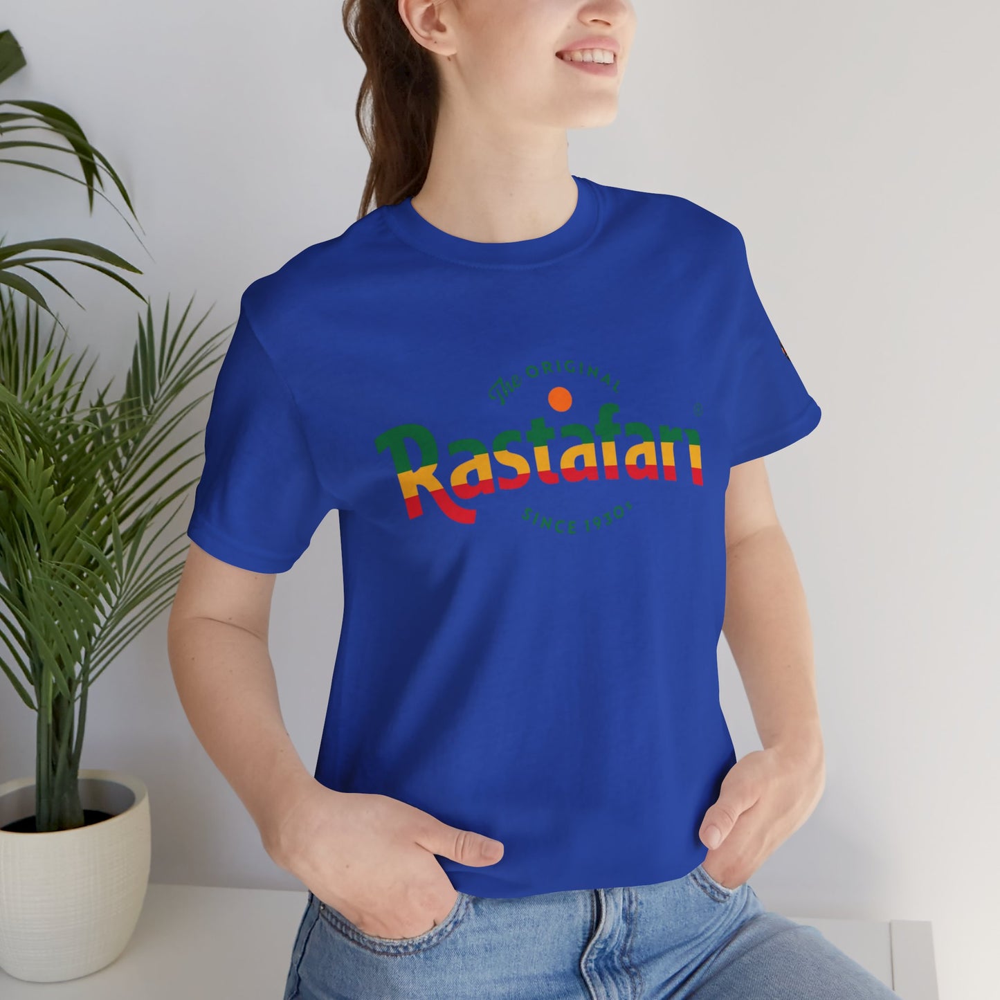 Rastafari Vibes Short Sleeve Tee, Unisex Jersey T-Shirt, Casual Wear, Festival Outfits, Gifts for Rasta Lovers