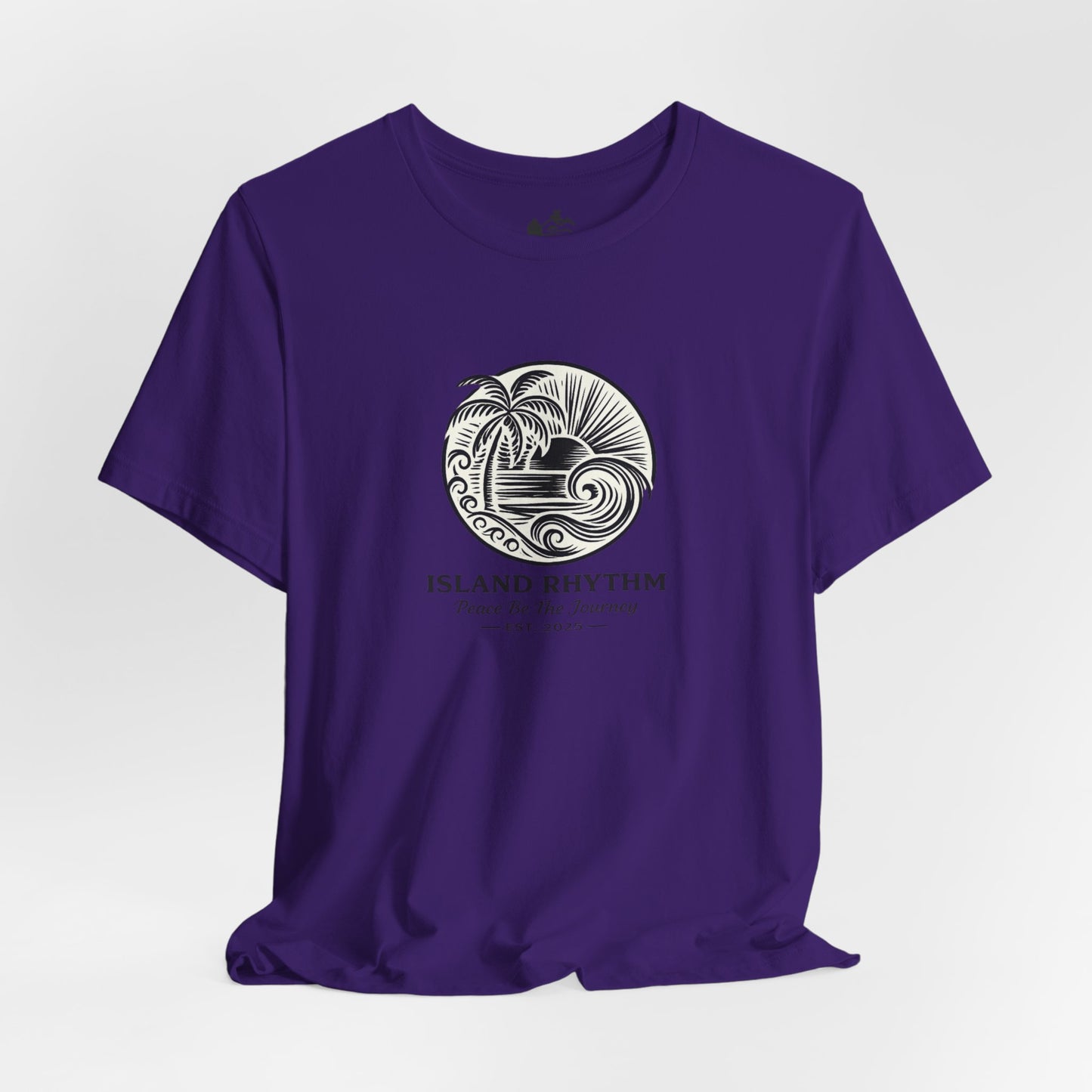 Island Rhythm Island Rhythm T Shirt Palm Tree Wave Graphic Tee – Vintage Reggae Style | Streetwear