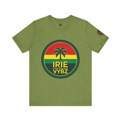 Irie Vybz Unisex Tee, Rasta Spirit Shirt, Beach Vibe Top, Reggae Music Gift, Summer Essentials, Casual Wear, Festival Apparel - The Island Rhythm