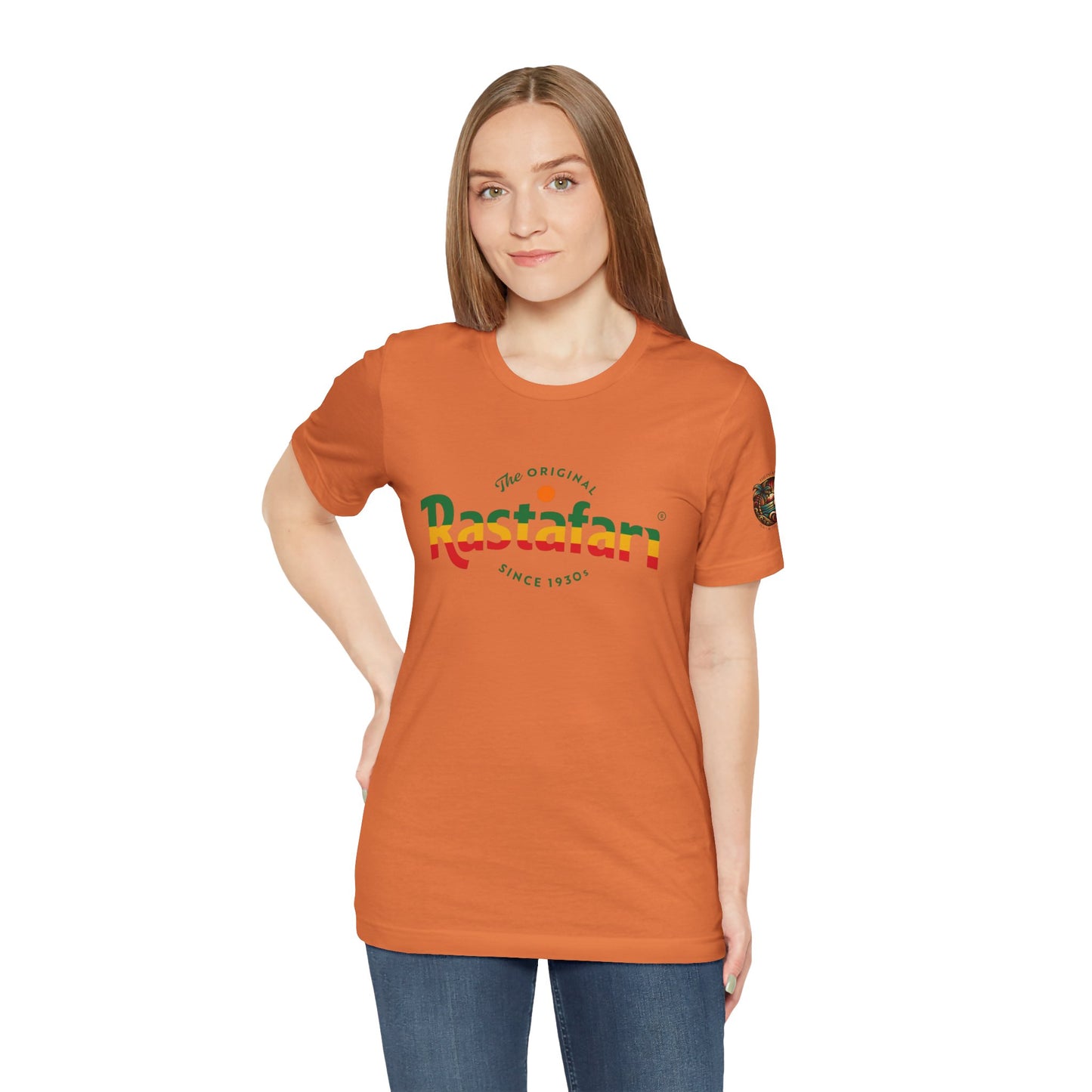 Rastafari Vibes Short Sleeve Tee, Unisex Jersey T-Shirt, Casual Wear, Festival Outfits, Gifts for Rasta Lovers