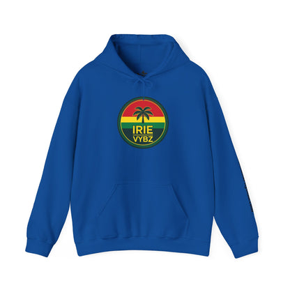 Irie Vybz Unisex Hooded Sweatshirt, Casual Streetwear, Reggae Vibes, Cozy Pullover, Gift for Music Lovers - The Island Rhythm