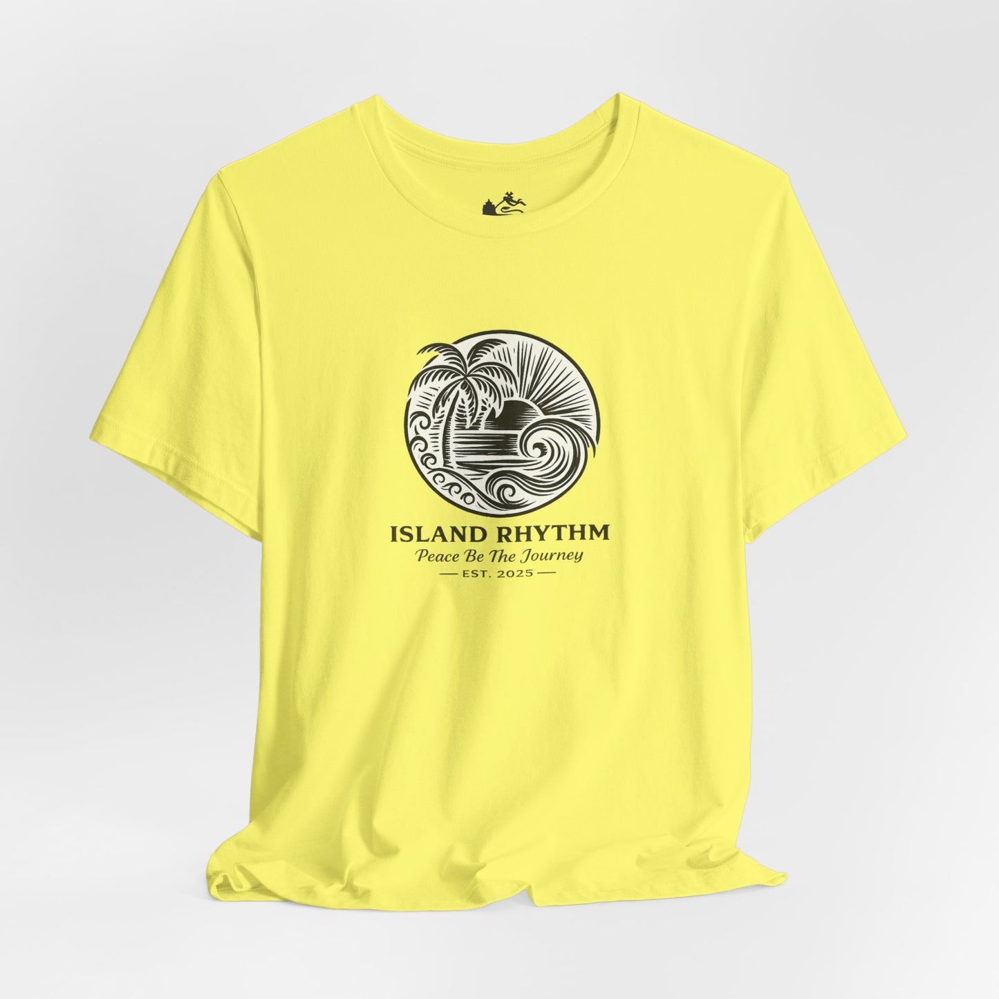Island Rhythm Island Rhythm T Shirt Palm Tree Wave Graphic Tee – Vintage Reggae Style | Streetwear