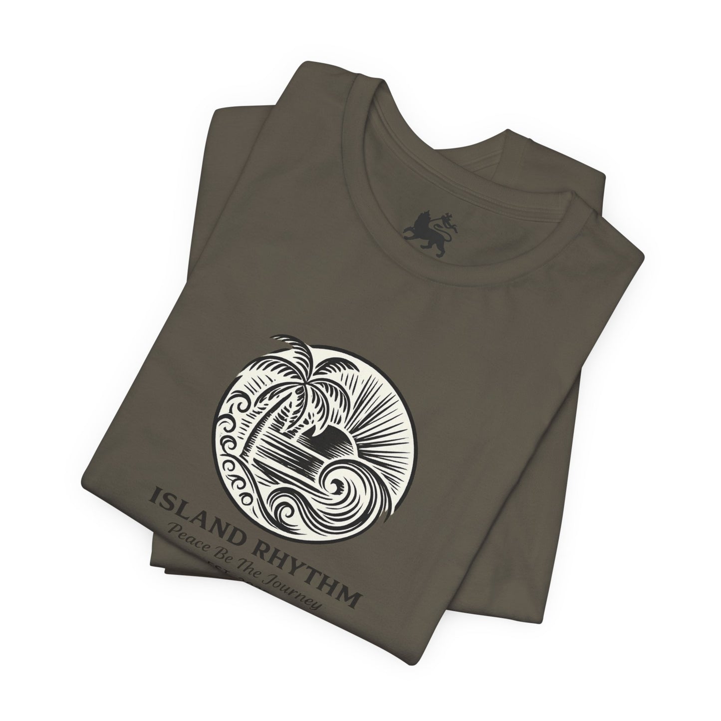 Island Rhythm Island Rhythm T Shirt Palm Tree Wave Graphic Tee – Vintage Reggae Style | Streetwear