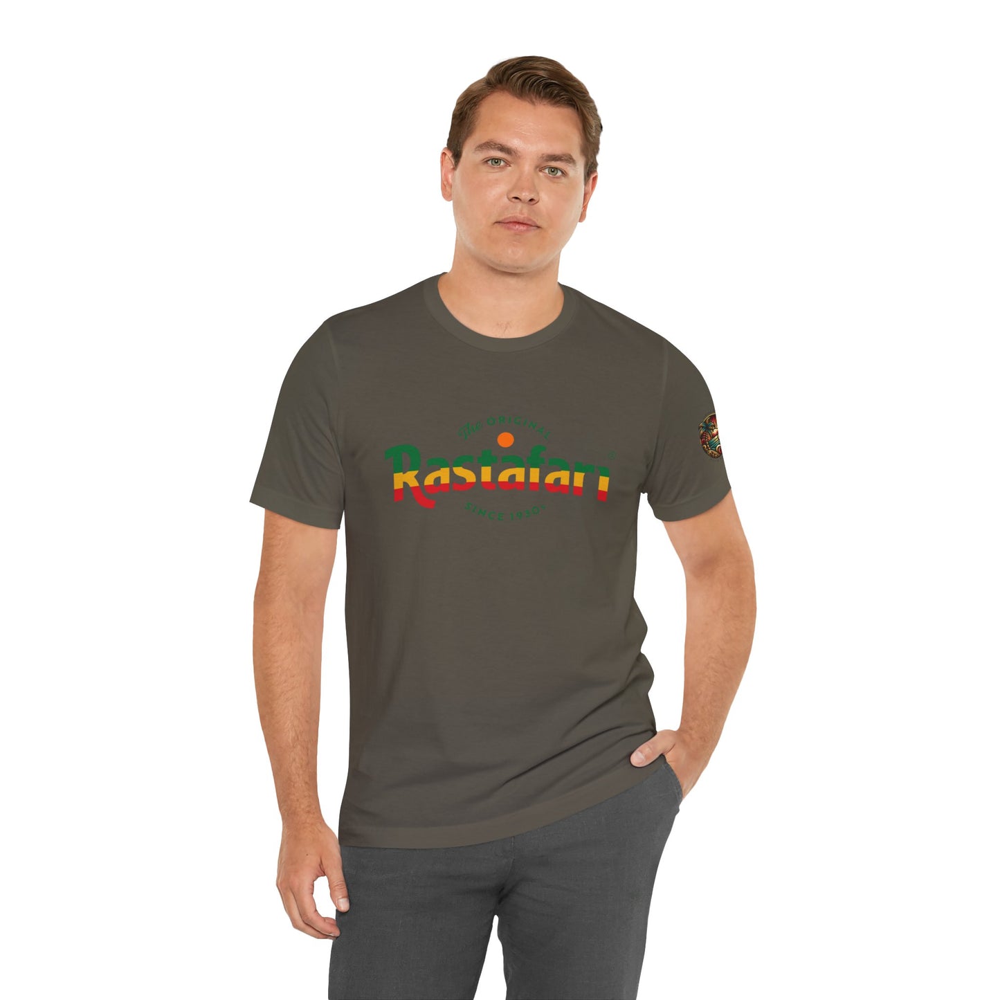 Rastafari Vibes Short Sleeve Tee, Unisex Jersey T-Shirt, Casual Wear, Festival Outfits, Gifts for Rasta Lovers