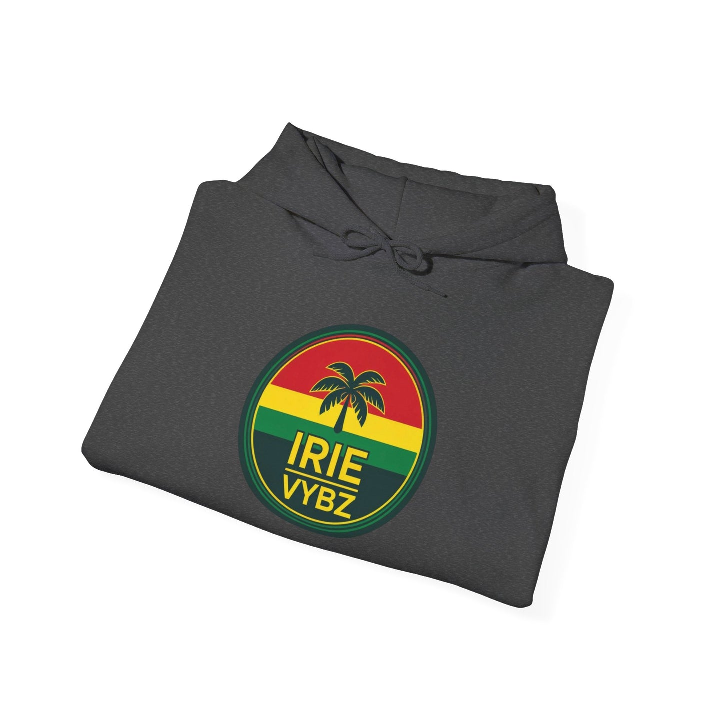 Irie Vybz Unisex Hooded Sweatshirt, Casual Streetwear, Reggae Vibes, Cozy Pullover, Gift for Music Lovers