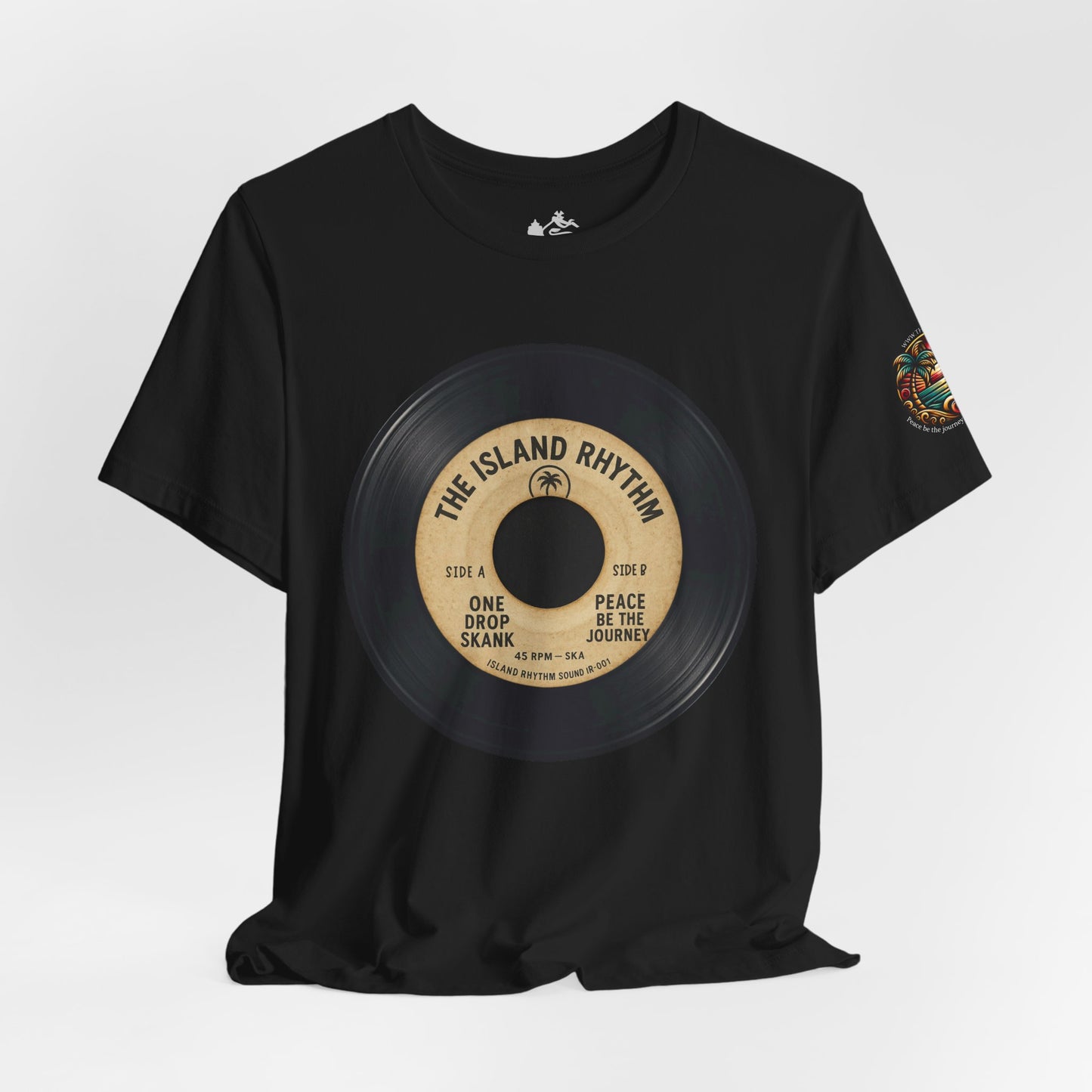 Vinyl Record Tee — The Island Rhythm Retro Music T‑Shirt - The Island Rhythm