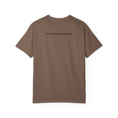 Garment-Dyed T-shirt Island Rhythm Peace Love Compassion - The Island Rhythm