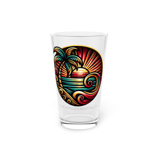 Glassware Island Rhythm Pint Glass, 16oz