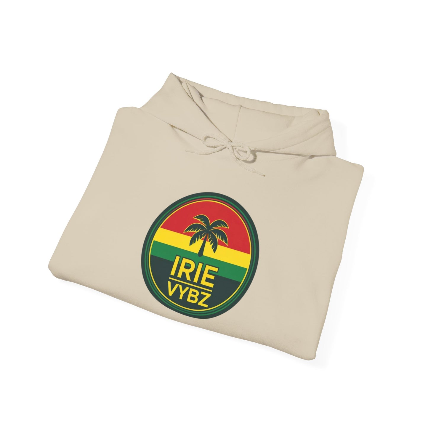 Irie Vybz Unisex Hooded Sweatshirt, Casual Streetwear, Reggae Vibes, Cozy Pullover, Gift for Music Lovers
