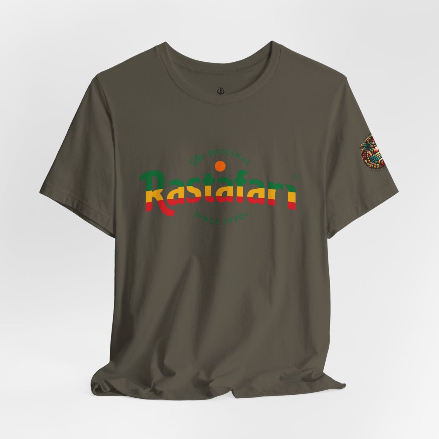 Rastafari Vibes Short Sleeve Tee, Unisex Jersey T-Shirt, Casual Wear, Festival Outfits, Gifts for Rasta Lovers