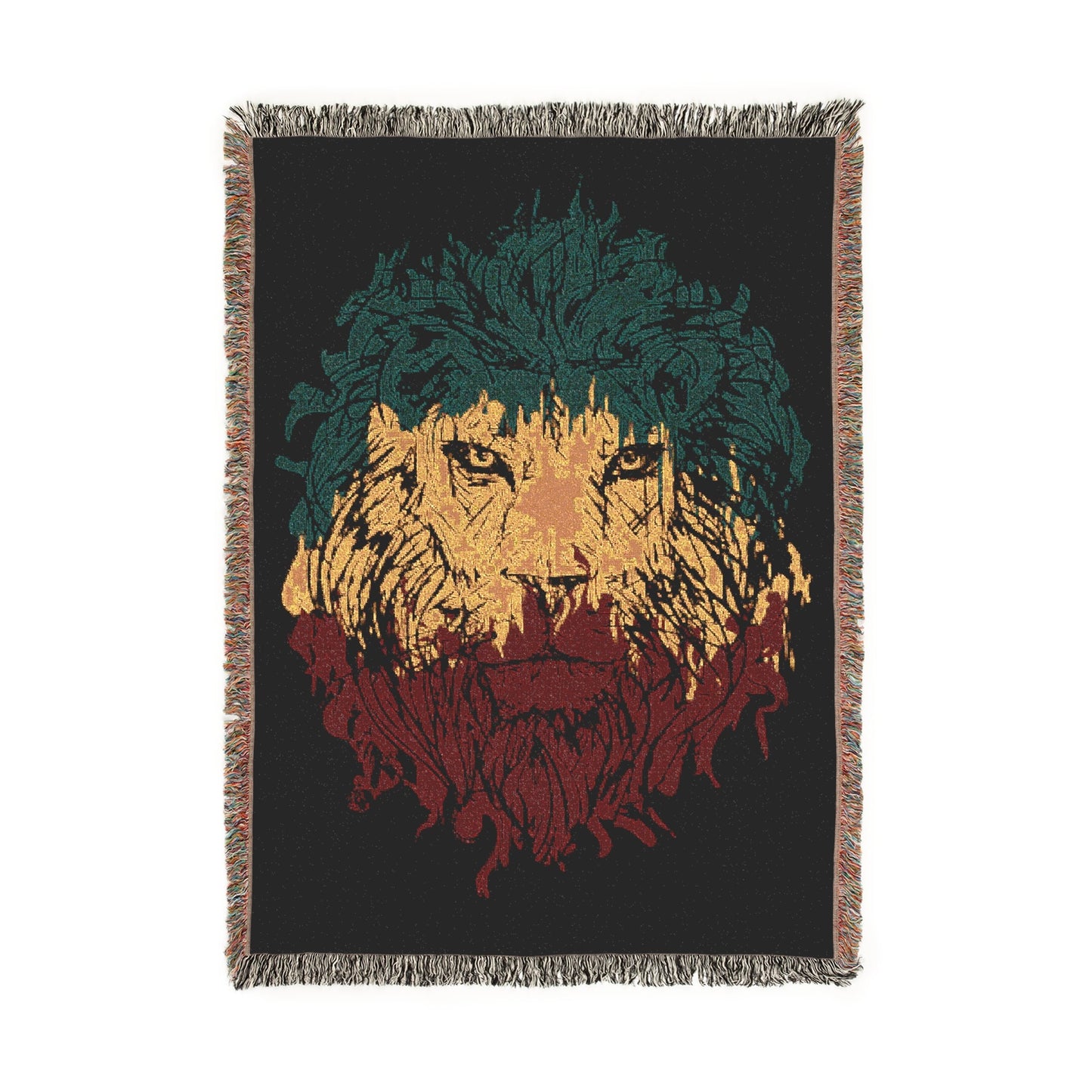 Woven Blanket Lion of Judah Rasta