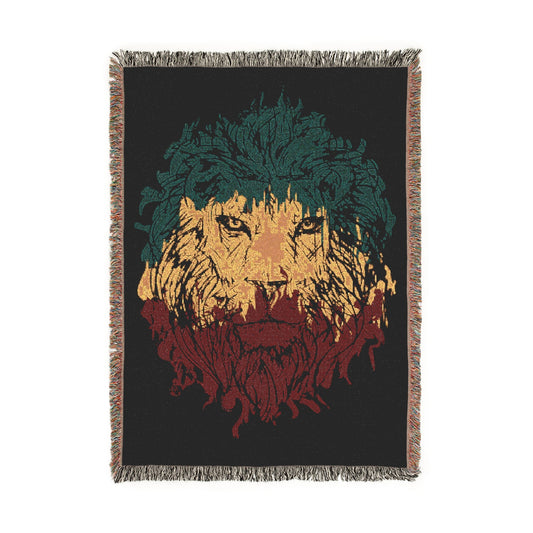 Woven Blanket Lion of Judah Rasta