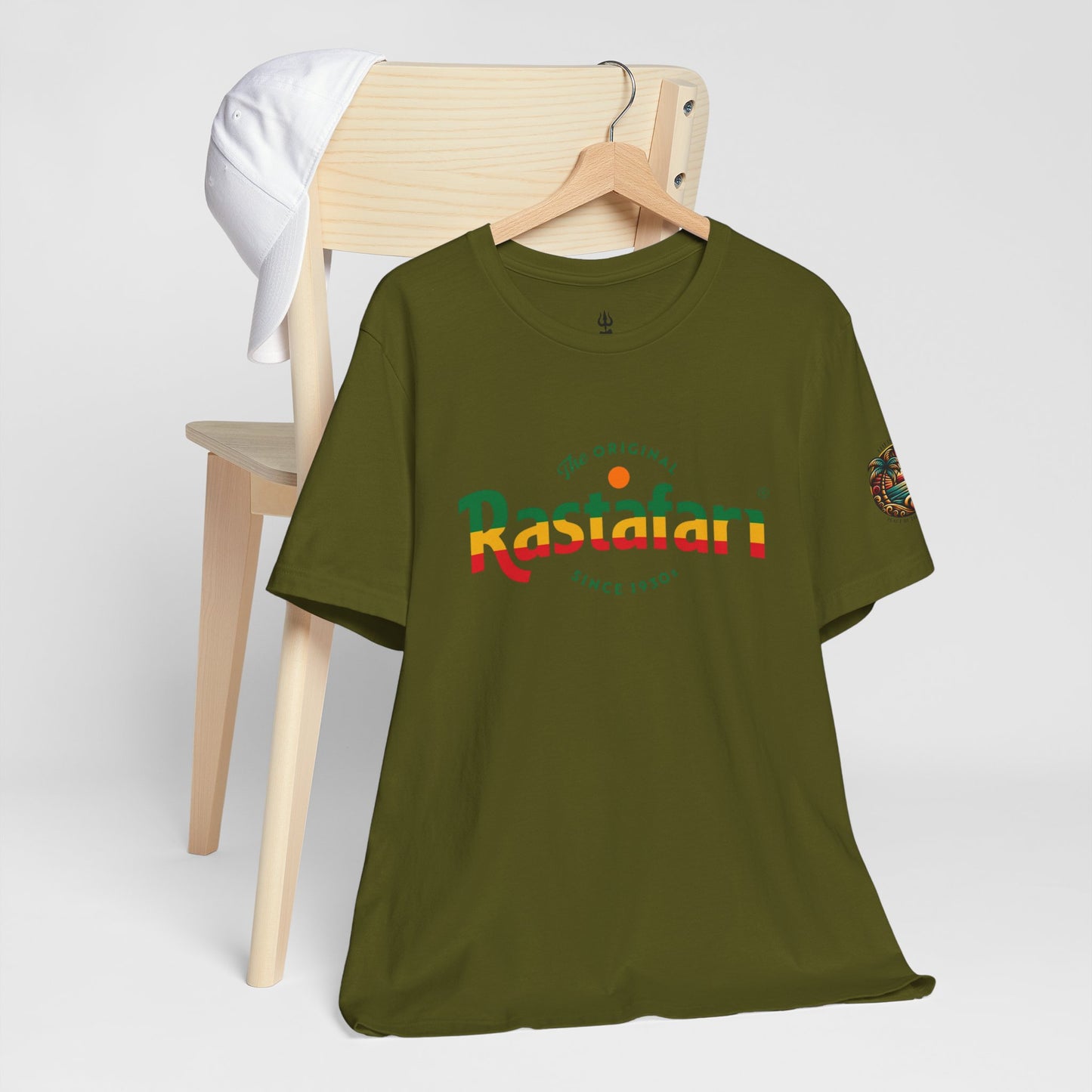 Rastafari Vibes Short Sleeve Tee, Unisex Jersey T-Shirt, Casual Wear, Festival Outfits, Gifts for Rasta Lovers