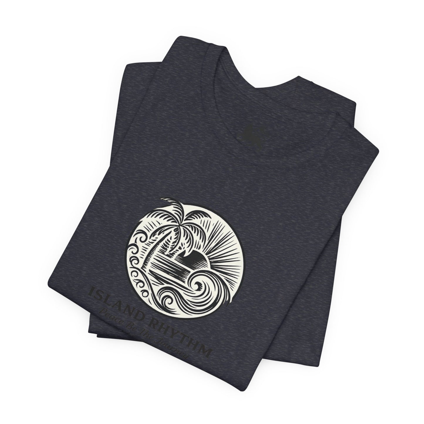 Island Rhythm Island Rhythm T Shirt Palm Tree Wave Graphic Tee – Vintage Reggae Style | Streetwear