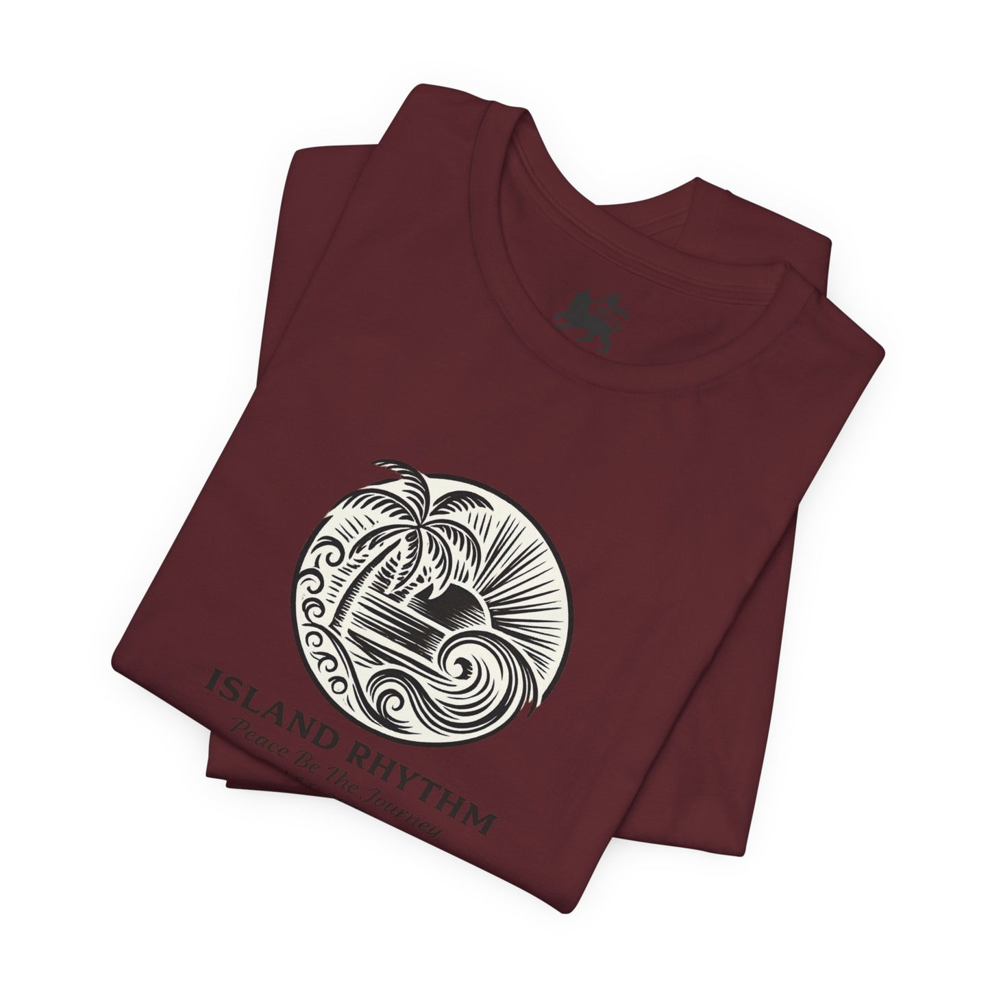Island Rhythm Island Rhythm T Shirt Palm Tree Wave Graphic Tee – Vintage Reggae Style | Streetwear