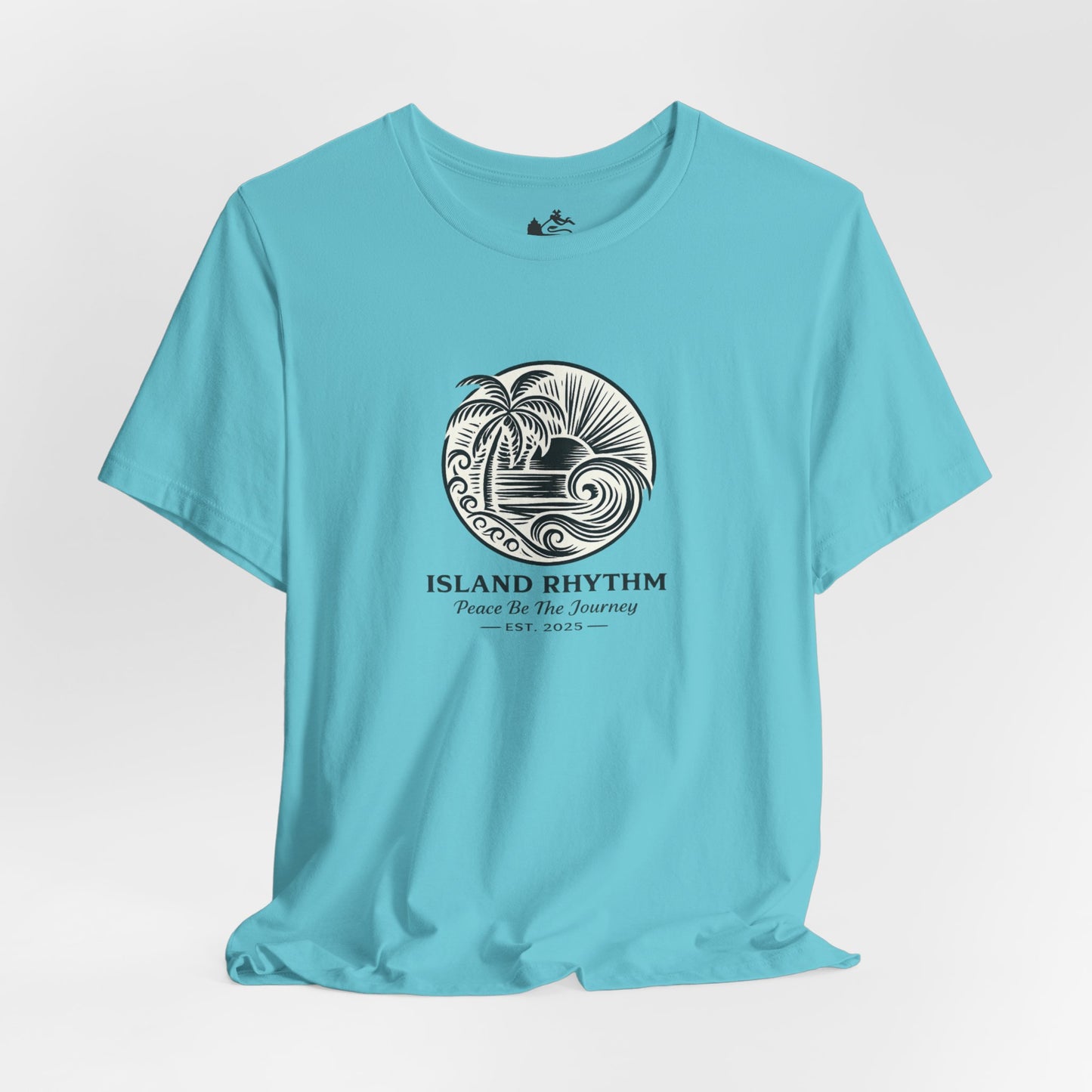 Island Rhythm Island Rhythm T Shirt Palm Tree Wave Graphic Tee – Vintage Reggae Style | Streetwear