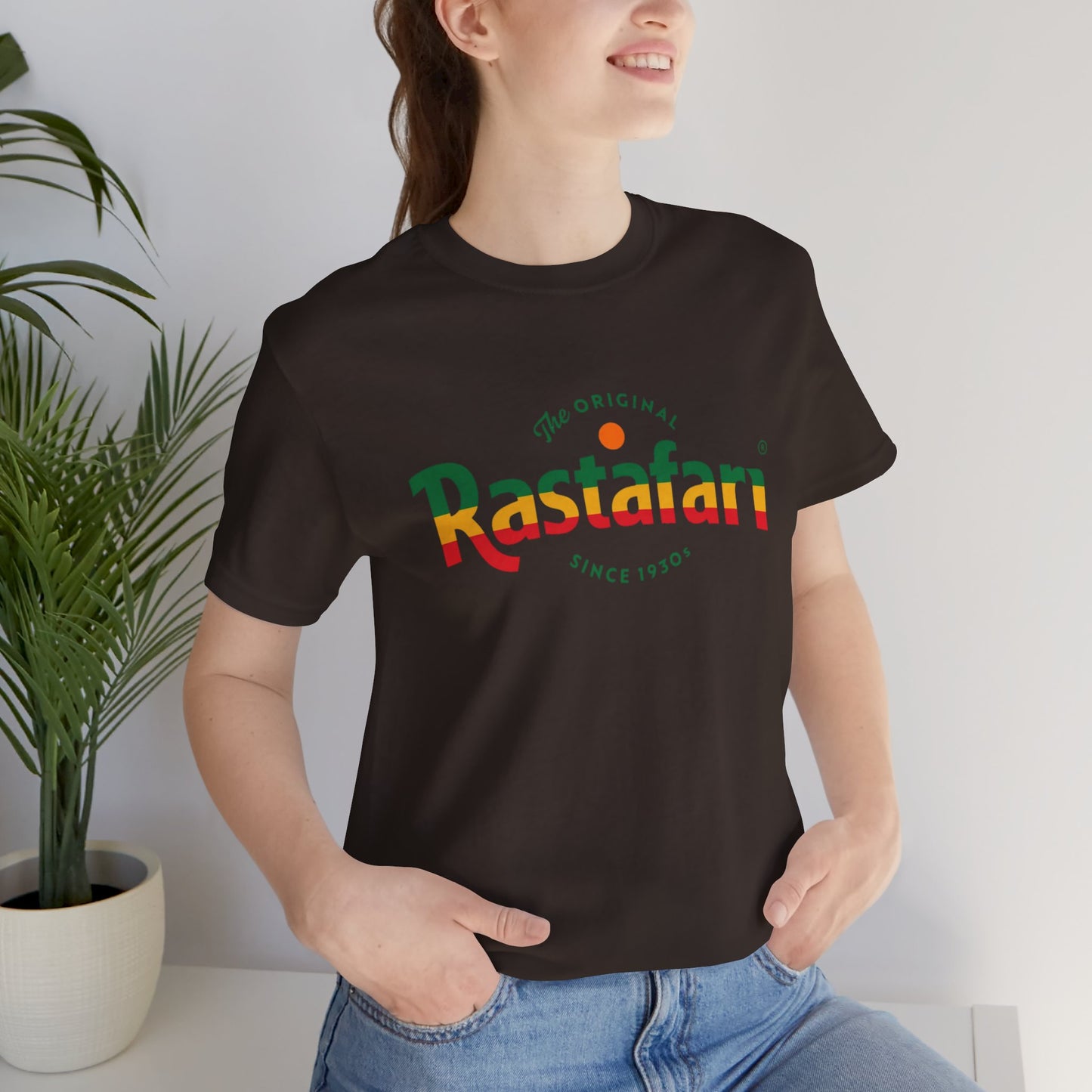 Rastafari Vibes Short Sleeve Tee, Unisex Jersey T-Shirt, Casual Wear, Festival Outfits, Gifts for Rasta Lovers