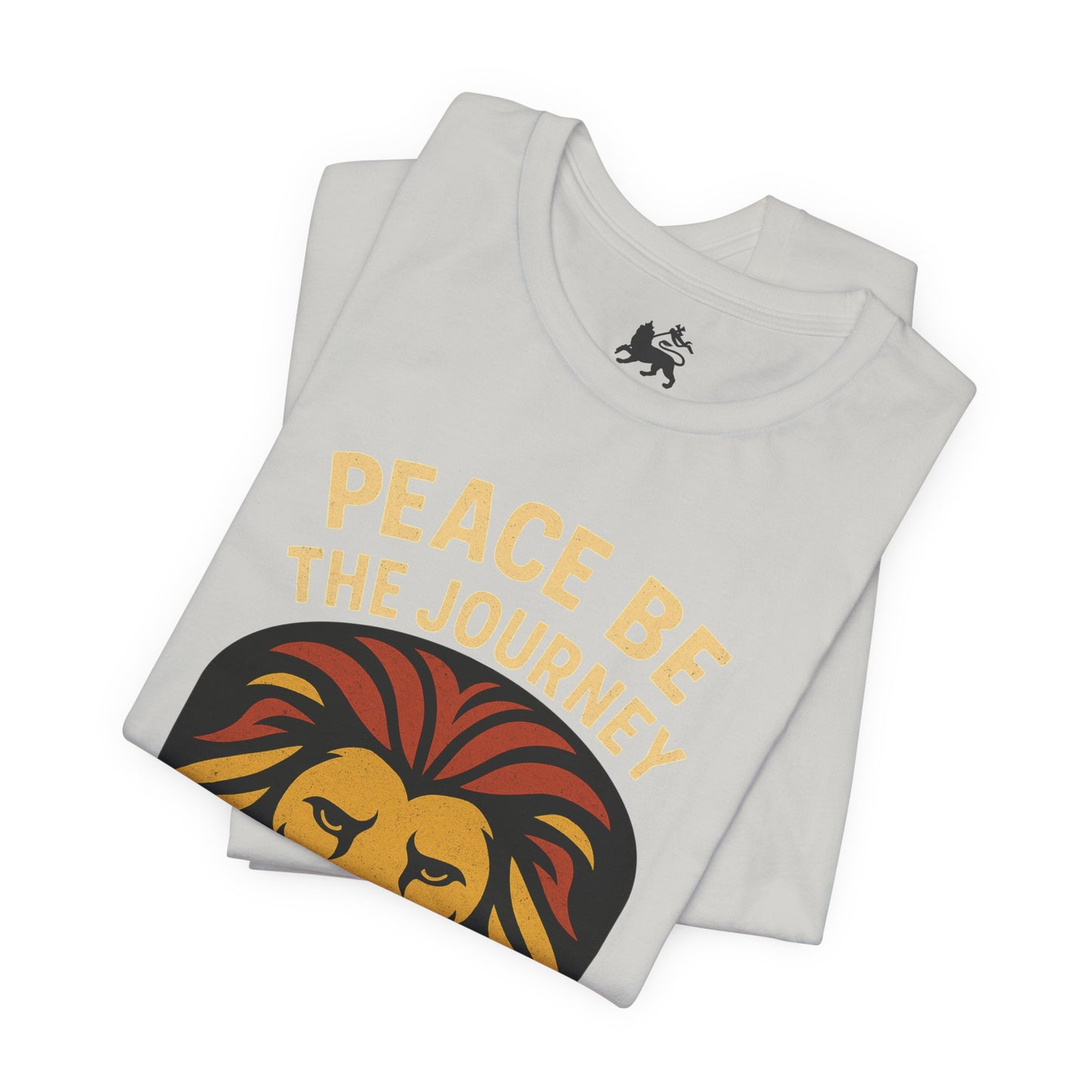 Peace Be the Journey Lion T‑Shirt — Rasta Lion Graphic Tee - The Island Rhythm