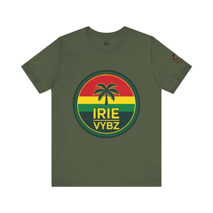 Irie Vybz Unisex Tee, Rasta Spirit Shirt, Beach Vibe Top, Reggae Music Gift, Summer Essentials, Casual Wear, Festival Apparel - The Island Rhythm