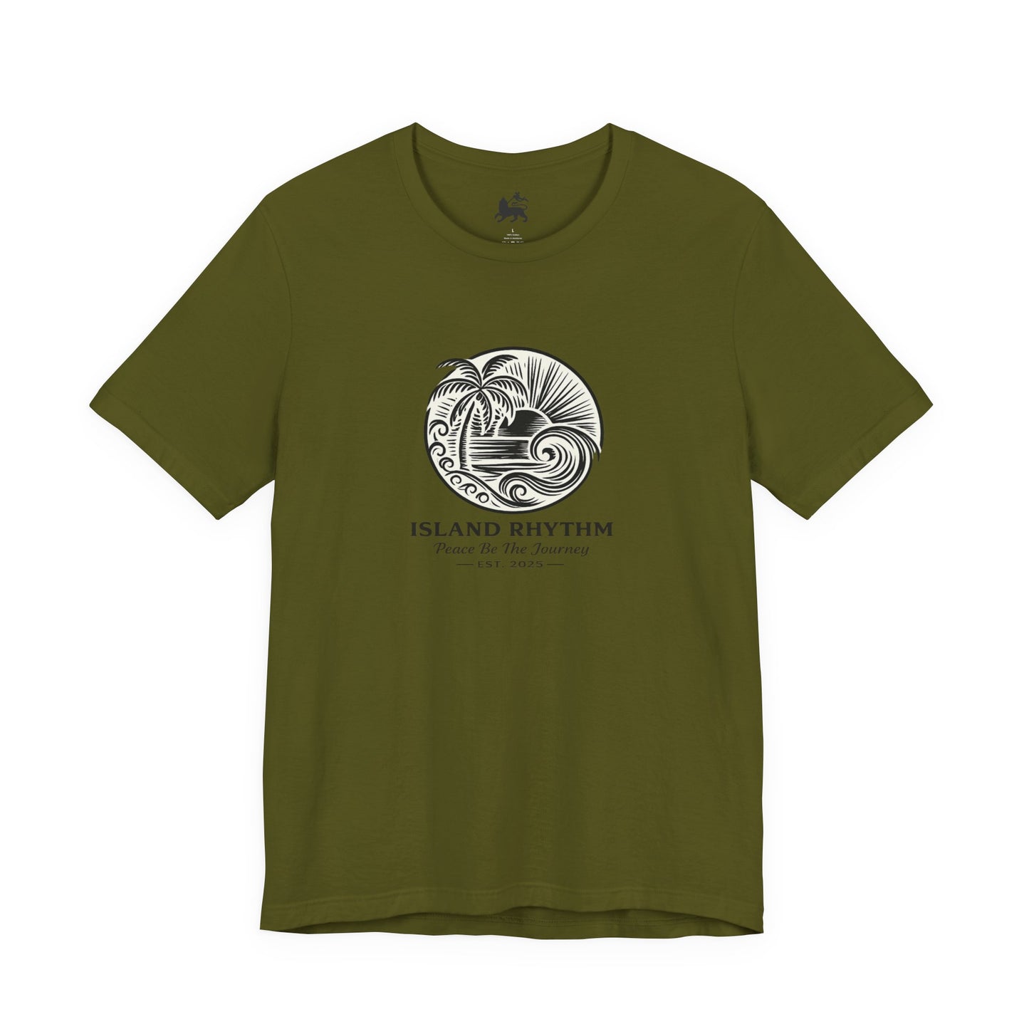 Island Rhythm Island Rhythm T Shirt Palm Tree Wave Graphic Tee – Vintage Reggae Style | Streetwear