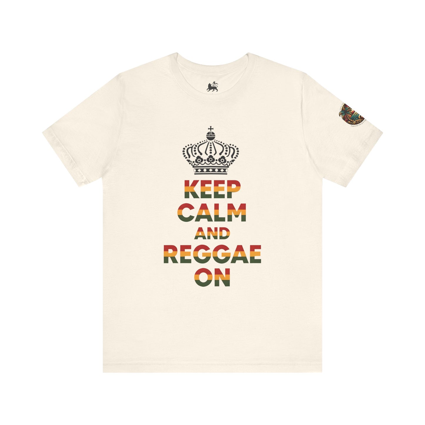 Reggae Music Unisex Tee - Keep Calm and Reggae On Design - The Island Rhythm