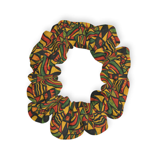 Rasta Tie-Dye Scrunchie