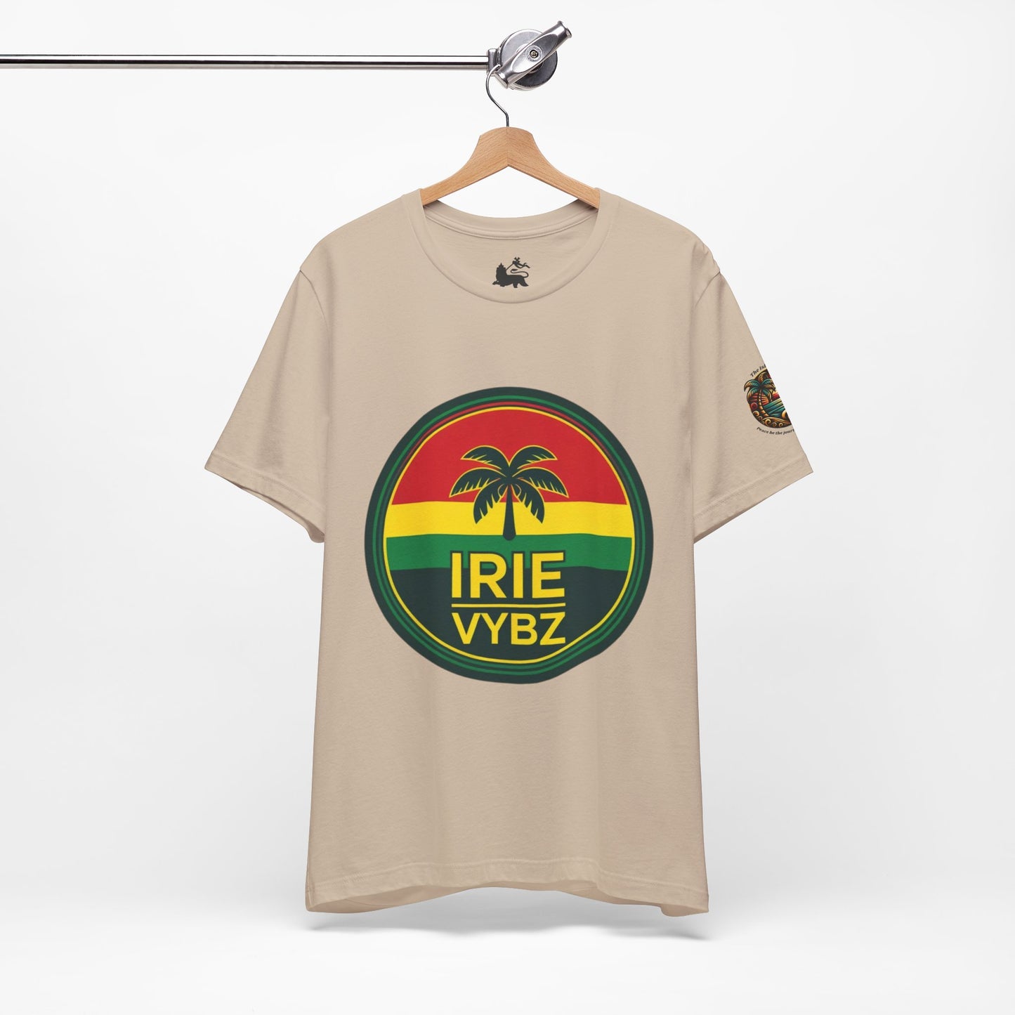 Irie Vybz Unisex Tee, Rasta Spirit Shirt, Beach Vibe Top, Reggae Music Gift, Summer Essentials, Casual Wear, Festival Apparel
