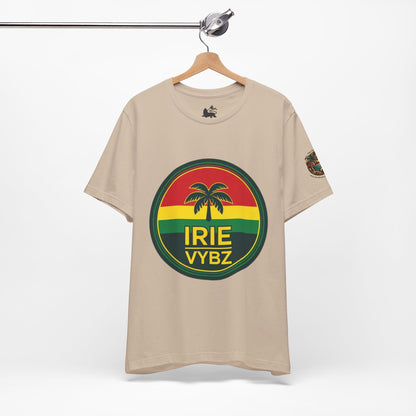 Irie Vybz Unisex Tee, Rasta Spirit Shirt, Beach Vibe Top, Reggae Music Gift, Summer Essentials, Casual Wear, Festival Apparel - The Island Rhythm