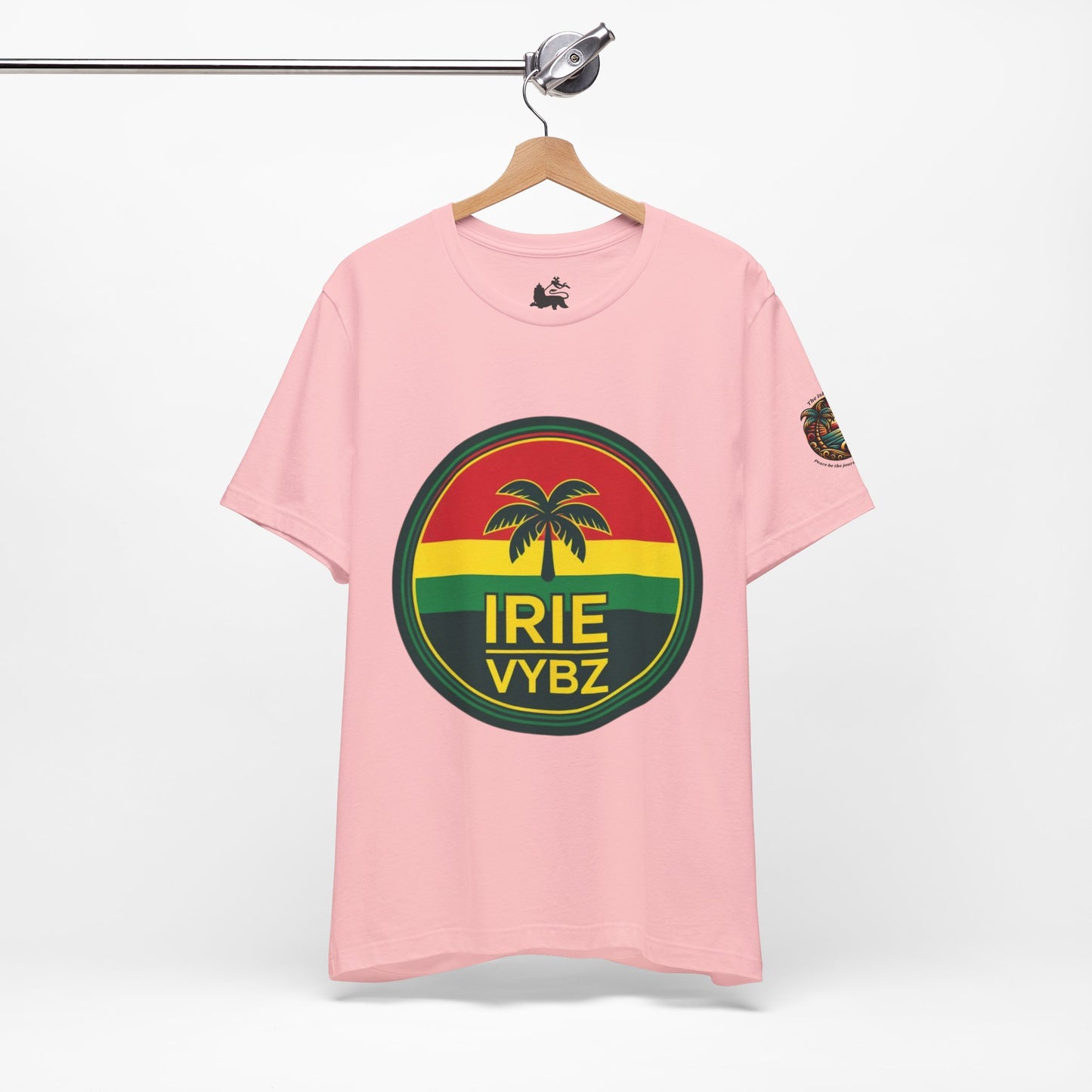 Irie Vybz Unisex Tee, Rasta Spirit Shirt, Beach Vibe Top, Reggae Music Gift, Summer Essentials, Casual Wear, Festival Apparel