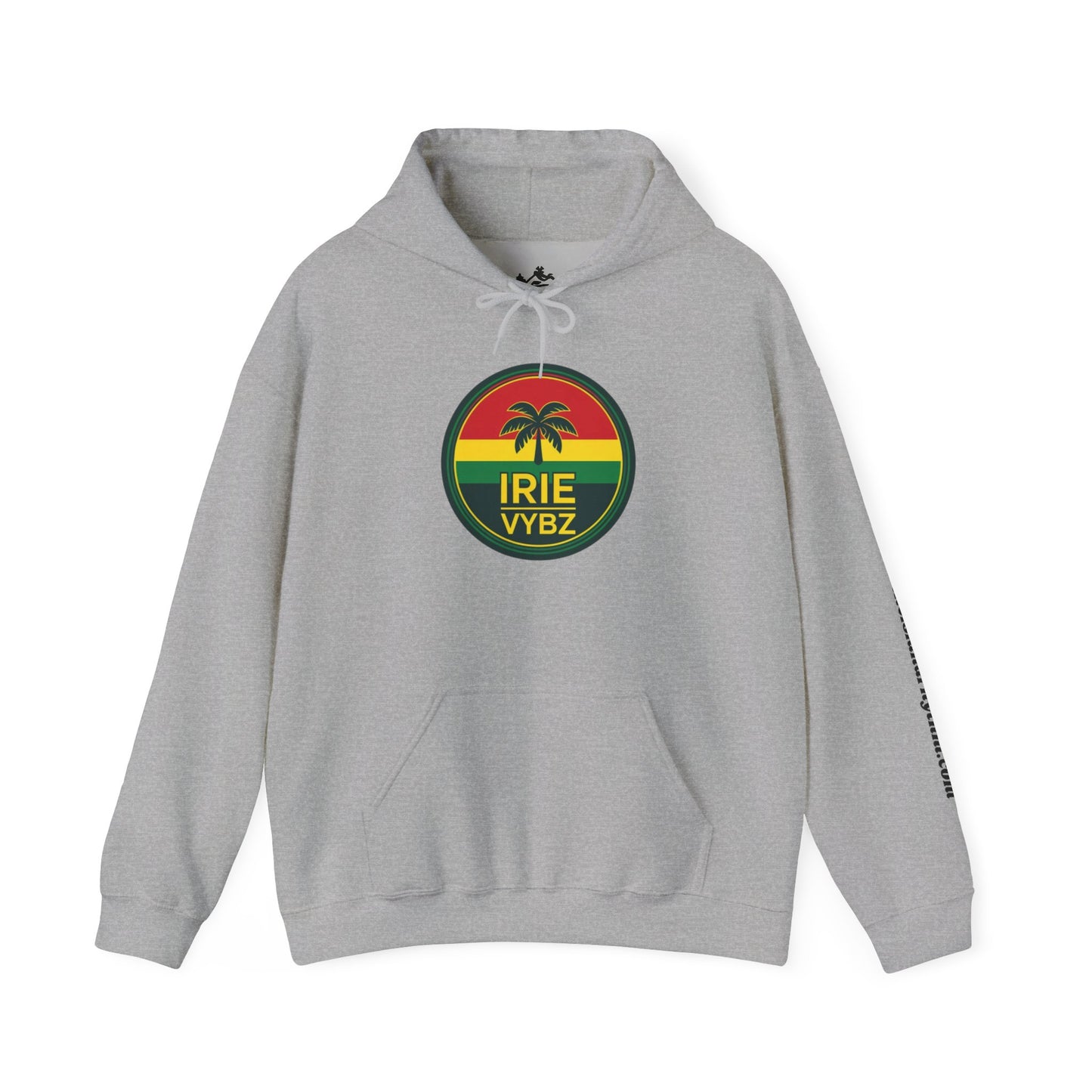 Irie Vybz Unisex Hooded Sweatshirt, Casual Streetwear, Reggae Vibes, Cozy Pullover, Gift for Music Lovers
