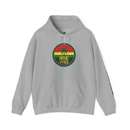 Irie Vybz Unisex Hooded Sweatshirt, Casual Streetwear, Reggae Vibes, Cozy Pullover, Gift for Music Lovers - The Island Rhythm