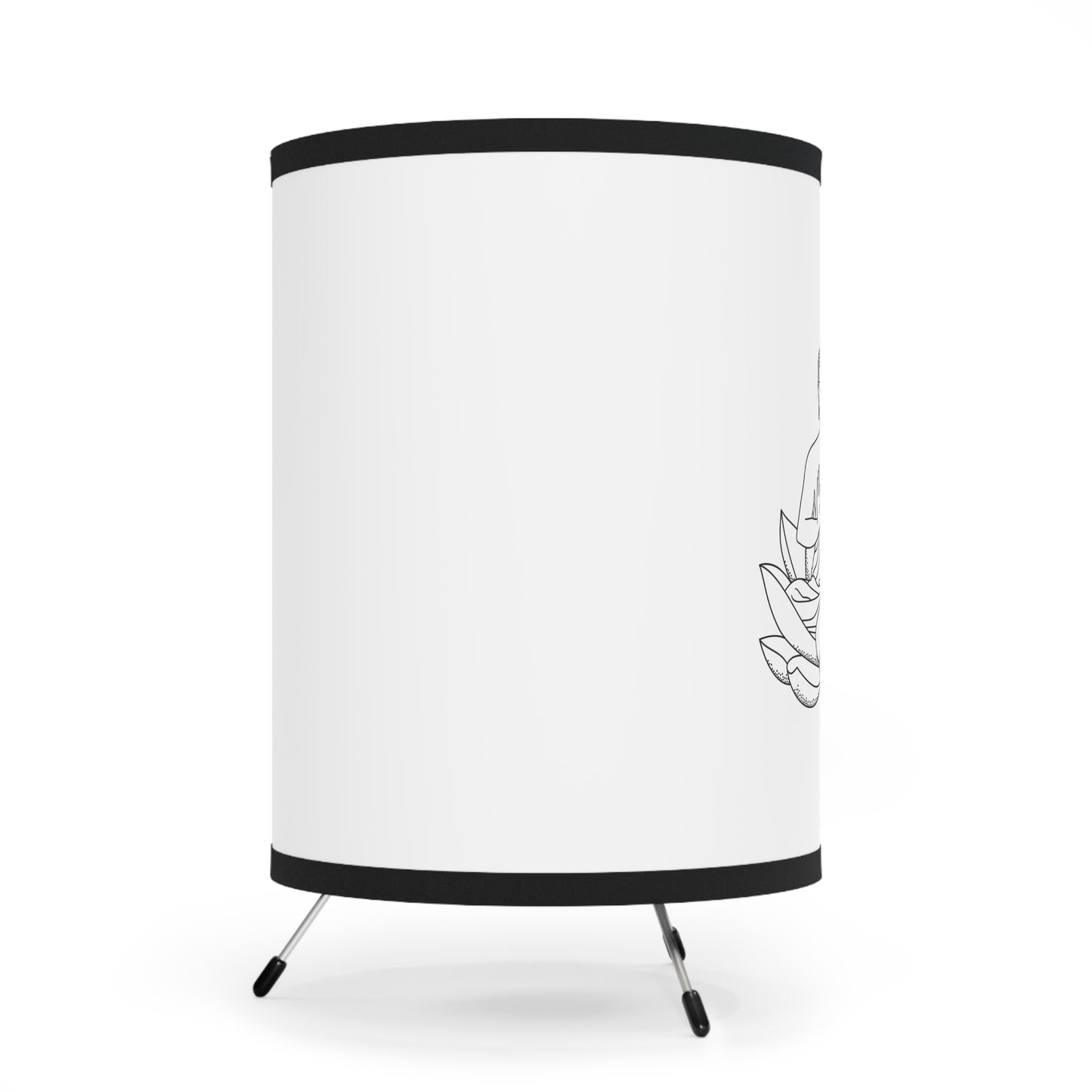 Buddha Decorative Tripod Lamp with High-Res Printed Shade