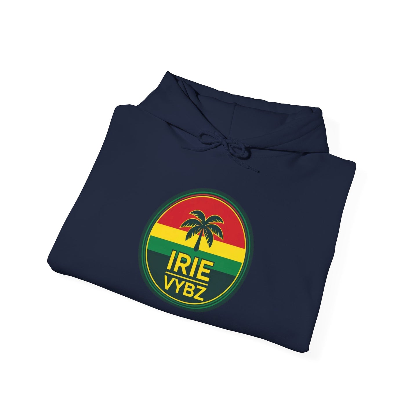 Irie Vybz Unisex Hooded Sweatshirt, Casual Streetwear, Reggae Vibes, Cozy Pullover, Gift for Music Lovers