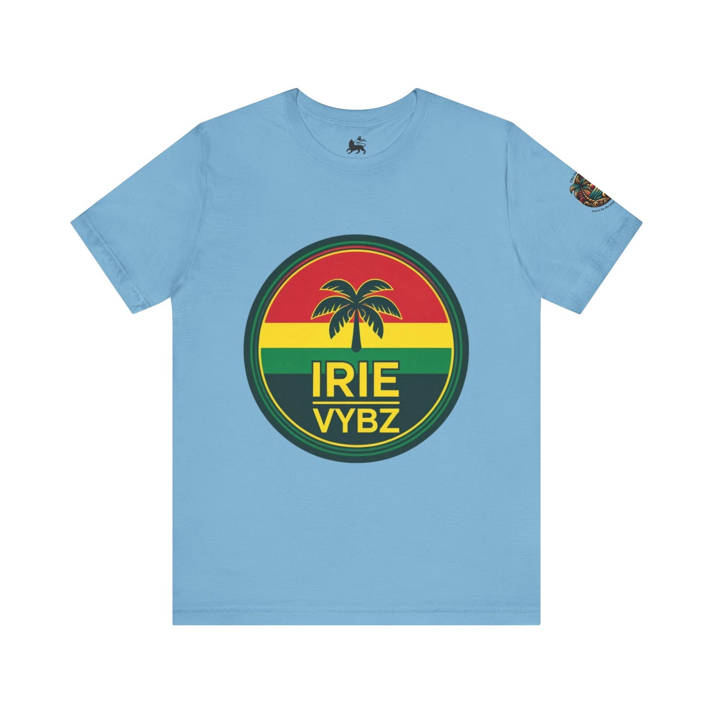 Irie Vybz Unisex Tee, Rasta Spirit Shirt, Beach Vibe Top, Reggae Music Gift, Summer Essentials, Casual Wear, Festival Apparel
