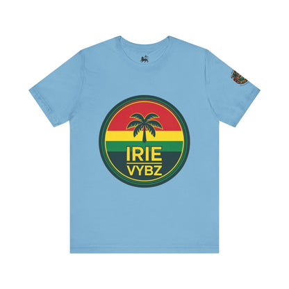 Irie Vybz Unisex Tee, Rasta Spirit Shirt, Beach Vibe Top, Reggae Music Gift, Summer Essentials, Casual Wear, Festival Apparel - The Island Rhythm