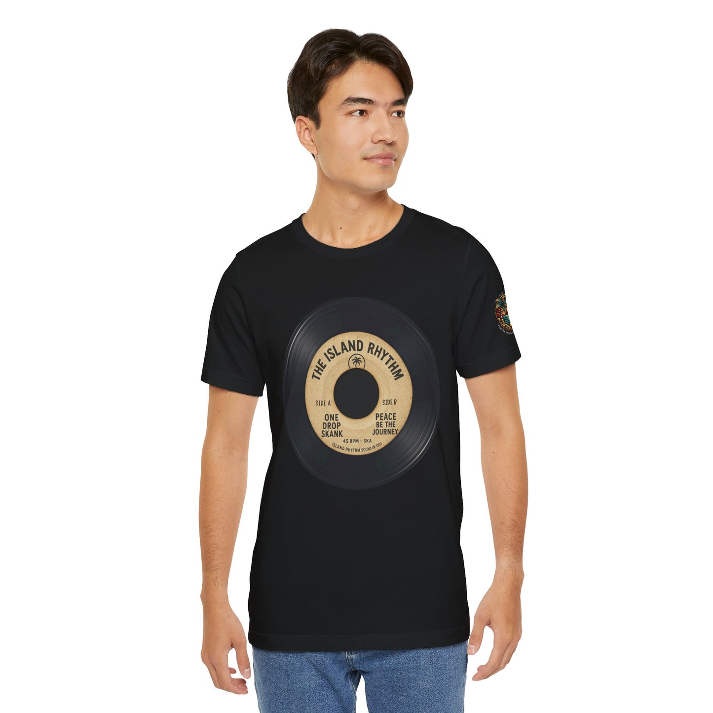 Vinyl Record Tee — The Island Rhythm Retro Music T‑Shirt - The Island Rhythm