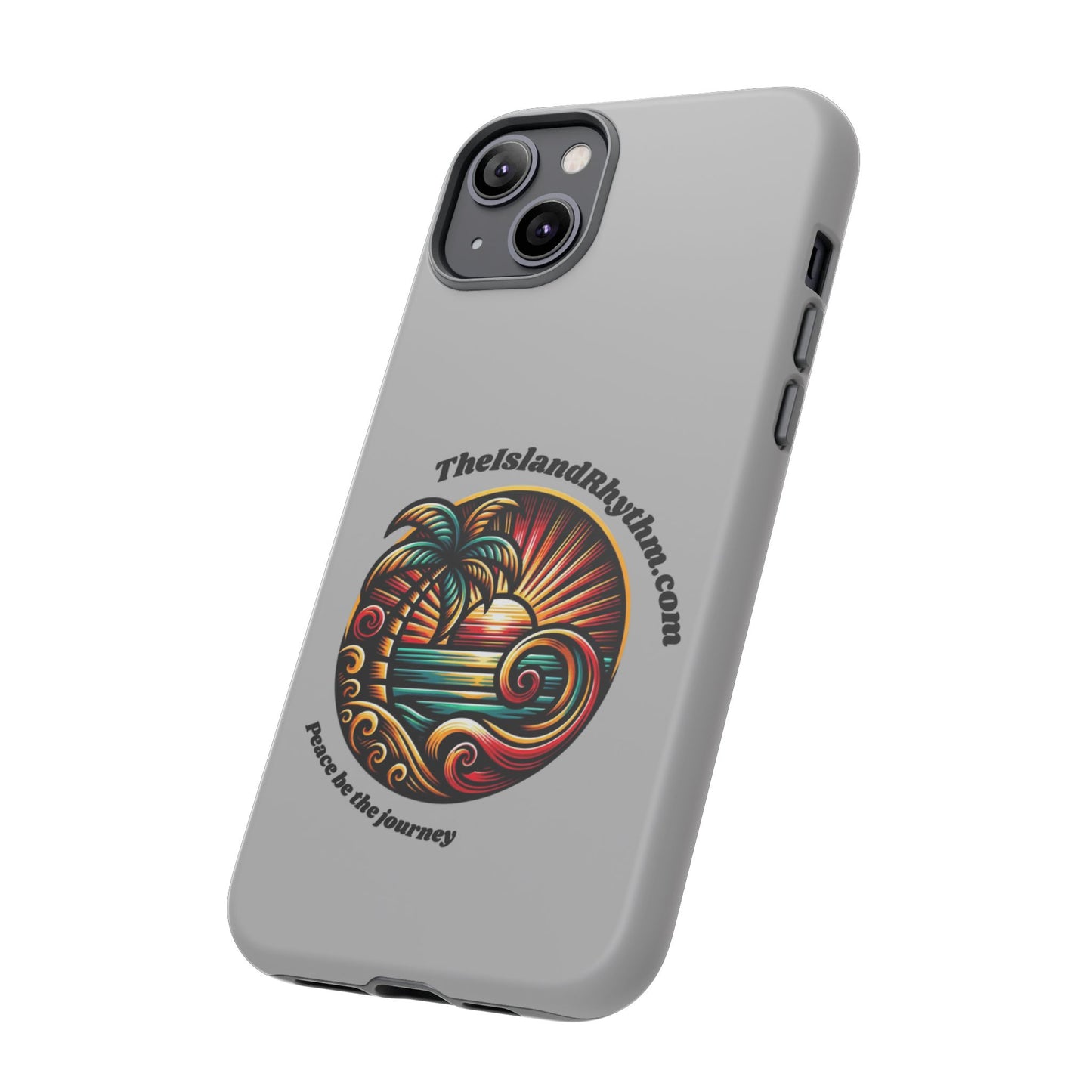 Tough Phone Case - Coastal Vibes with Inspirational Quote "Peace be the journey"