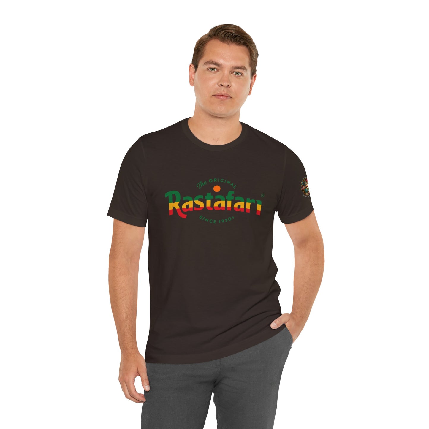 Rastafari Vibes Short Sleeve Tee, Unisex Jersey T-Shirt, Casual Wear, Festival Outfits, Gifts for Rasta Lovers