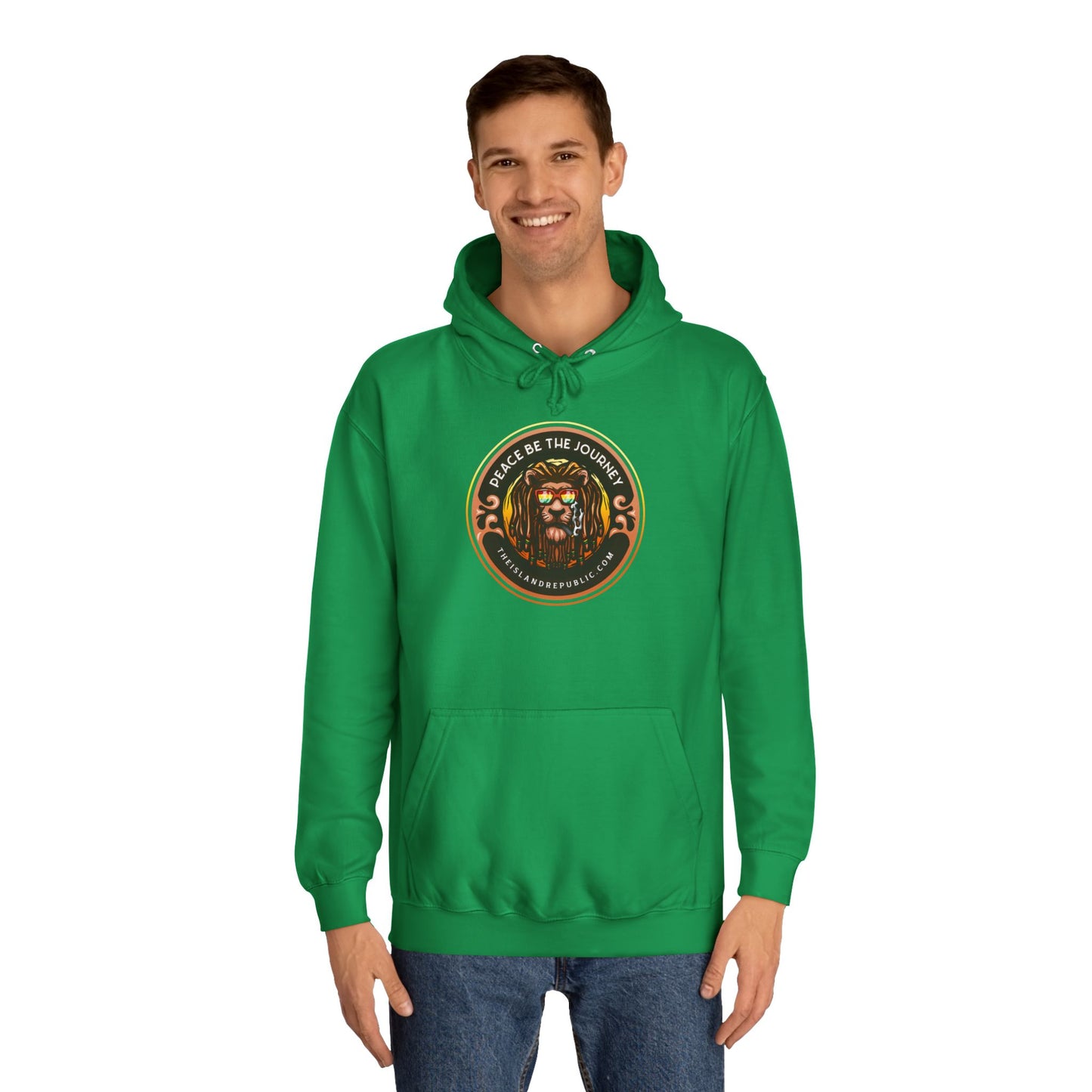 Rasta College Hoodie with Island Rhythm Hood