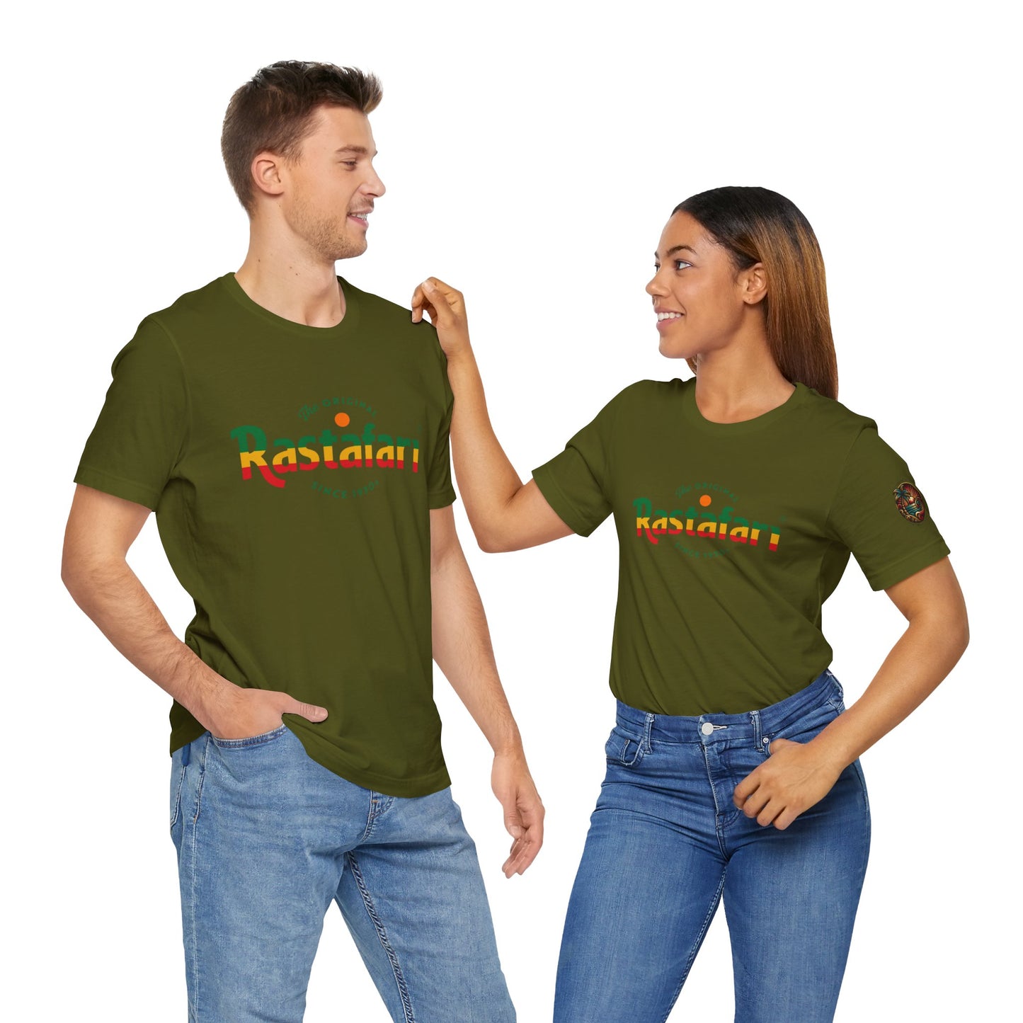Rastafari Vibes Short Sleeve Tee, Unisex Jersey T-Shirt, Casual Wear, Festival Outfits, Gifts for Rasta Lovers