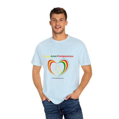 Peace, Love & Compassion Garment-Dyed Tee