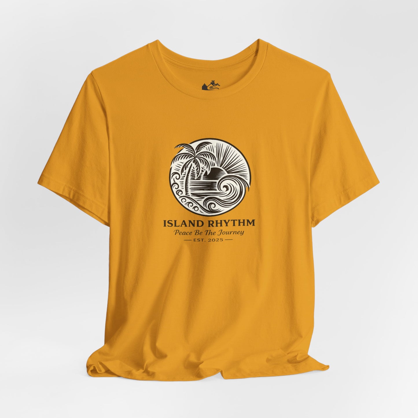 Island Rhythm Island Rhythm T Shirt Palm Tree Wave Graphic Tee – Vintage Reggae Style | Streetwear