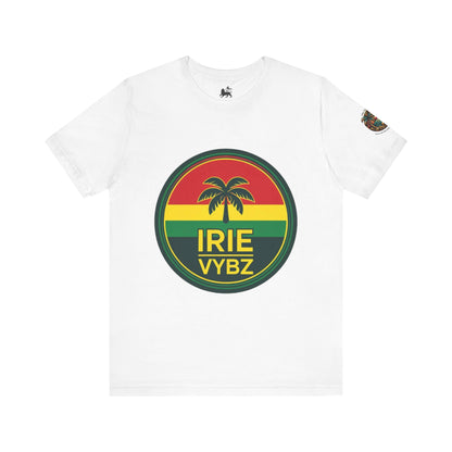Irie Vybz Unisex Tee, Rasta Spirit Shirt, Beach Vibe Top, Reggae Music Gift, Summer Essentials, Casual Wear, Festival Apparel - The Island Rhythm