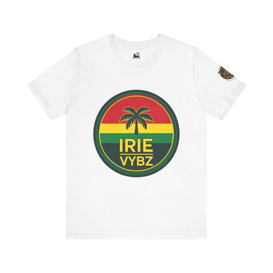 Irie Vybz Unisex Tee, Rasta Spirit Shirt, Beach Vibe Top, Reggae Music Gift, Summer Essentials, Casual Wear, Festival Apparel