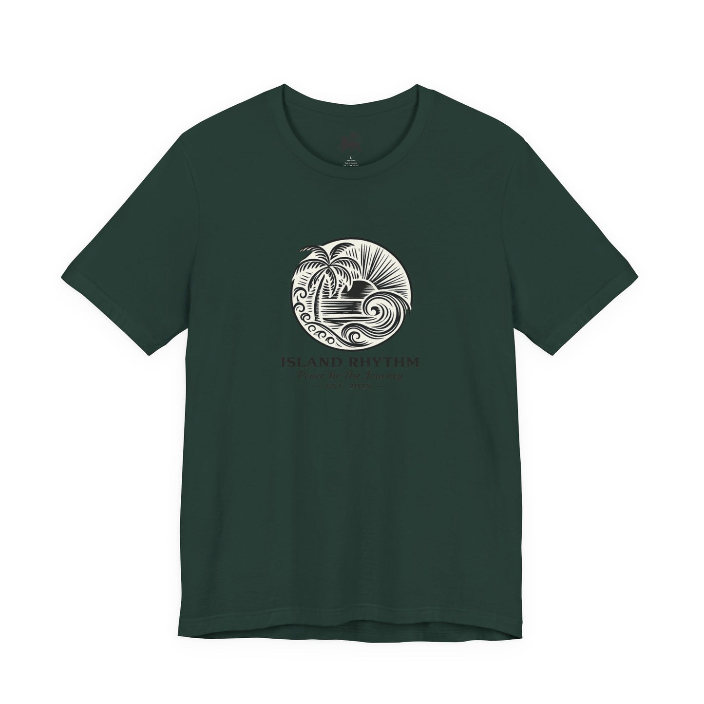 Island Rhythm Island Rhythm T Shirt Palm Tree Wave Graphic Tee – Vintage Reggae Style | Streetwear
